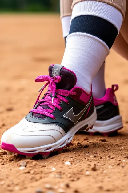 Sapatos de Softbol para Garotas com Classificação Aprovada para Jogadoras