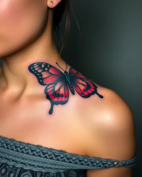 Significado Cultural de Tatuagem de Borboleta Tradicional