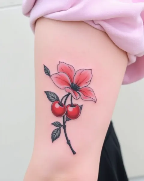 Significado e Atração Estética da Tatuagem de Flor de Cerejeira