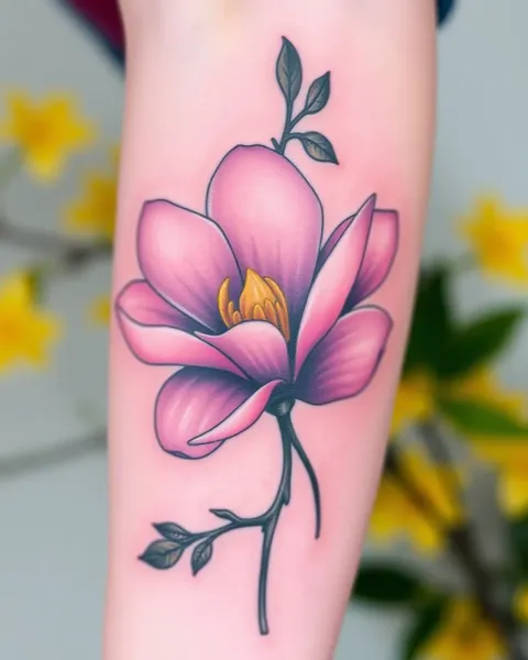 Significado e simbolismo da flor de magnólia para tatuagens