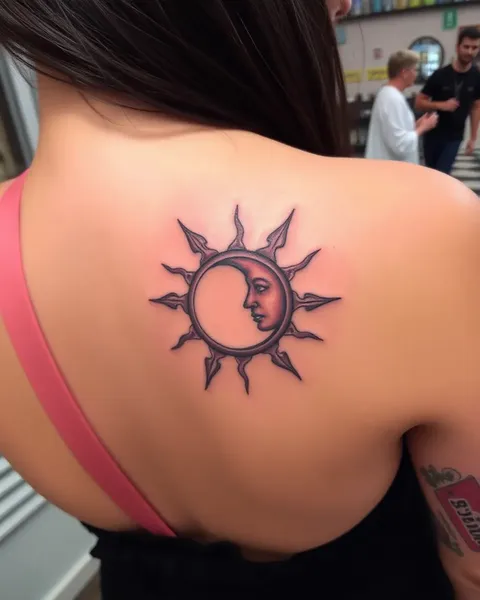 Significado simbólico de tatuagem de Sol e Lua