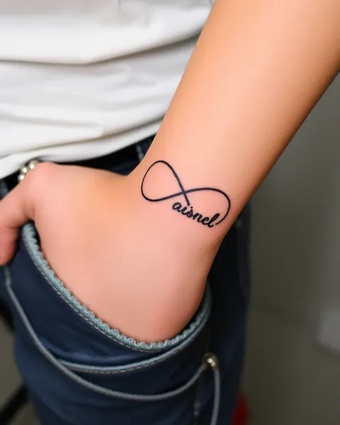 Significados de Tatuagem de Nome Personalizado de Infinito