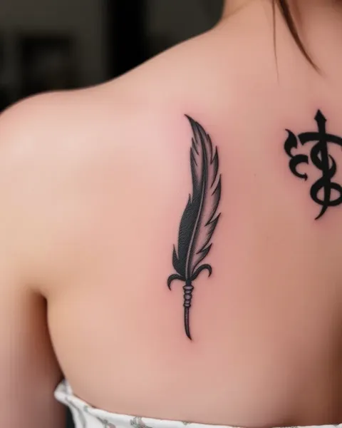 Simbolismo de Tatuagem de Pluma: Reflexo de Crescimento Pessoal