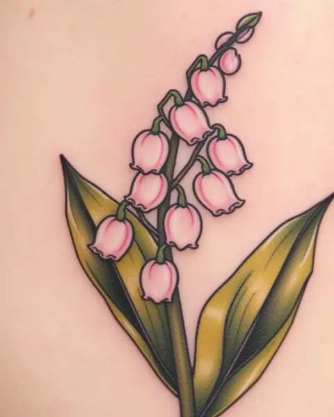 Simbolismo e Significado da Tatuagem de Lily of the Valley