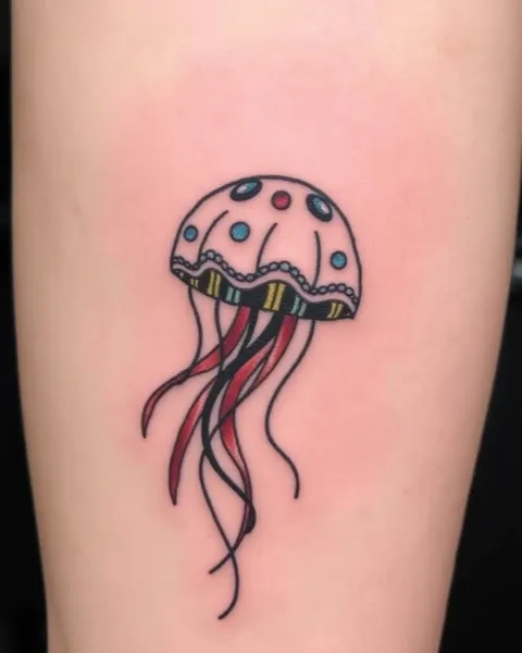 Simbolismo por trás do desenho de tatuagem de jellyfish