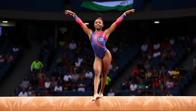 Simone Biles brilha no Palco da Competição de Trapezi em 2025