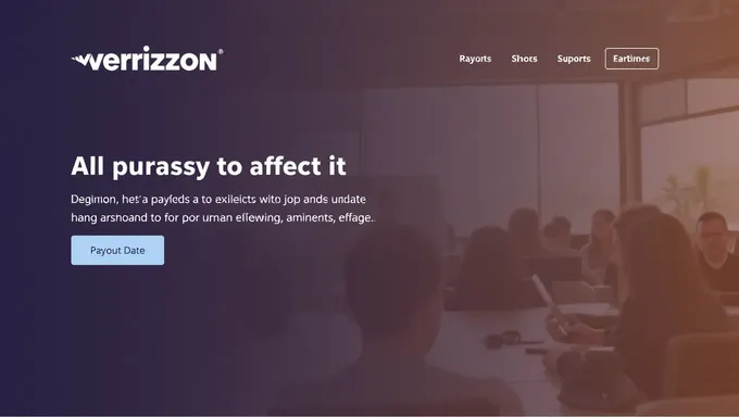 Site da Verizon Fornece Cronologia de Data de Pagamento 2025