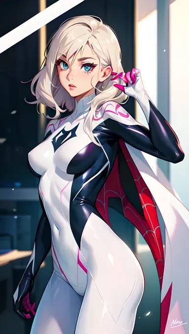 Spidergwen R34: Aparência de R34 de Spidergwen