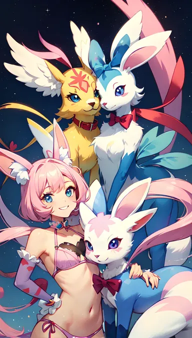 Sylveon R34: Pokémon Único com Habilidades Especiais