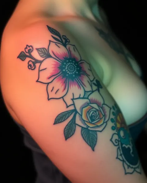 Tatoo Floral Único para Empoderamento Feminino