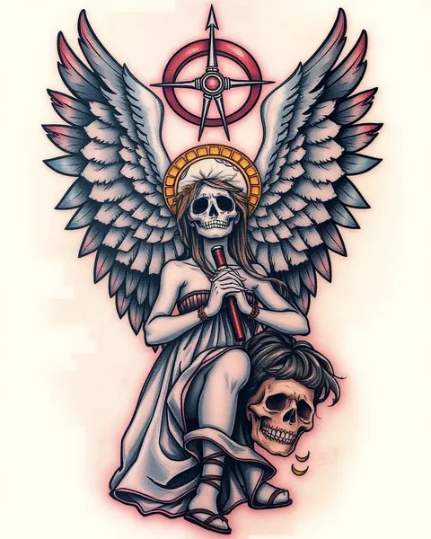 Tatuado com Morte: Anjo e Tatuagem