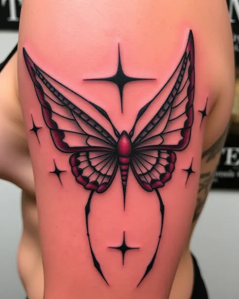 Tatuagem com o mesmo desenho em camada sobre tatuagem existente