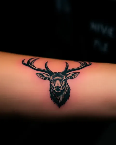 Tatuagem de Alce: Inspiração de Design Única para Amantes da Natureza