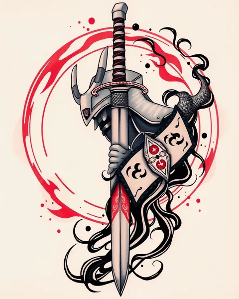 Tatuagem de Espada Samurai: Design de Arte Corporal Único