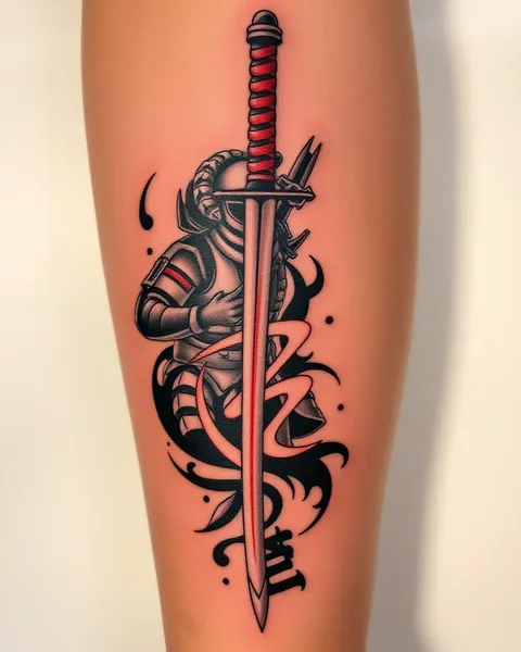 Tatuagem de Espada Samurai: Expressão Estética de Poder