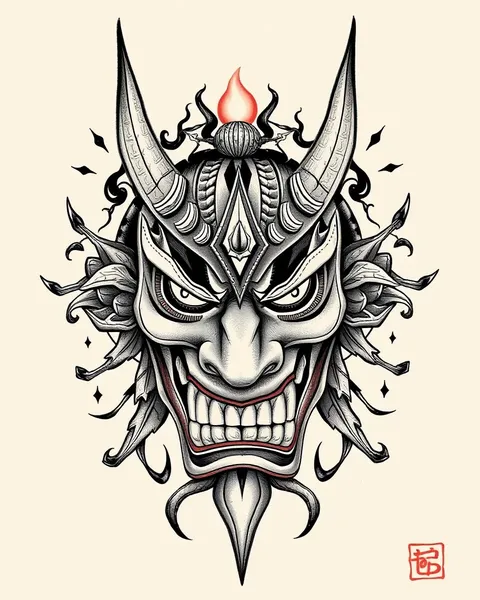 Tatuagem de Máscara de Hannya e seu Impacto na Alma