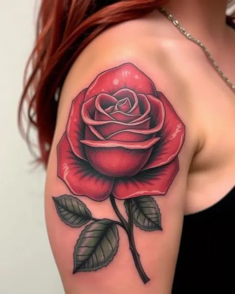 Tatuagem de Rosa Realista: Um Símbolo de Amor e Beleza Duradoura