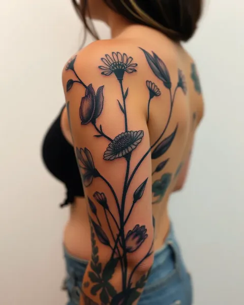 Tatuagens de Flor Simbólicas para Simbolismo