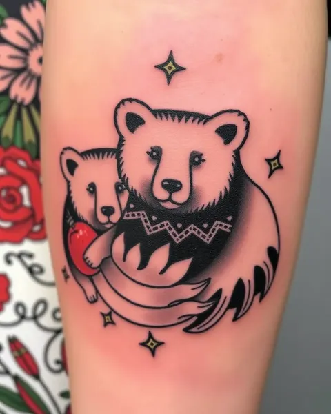 Tatuagens de Urso para os Corajosos