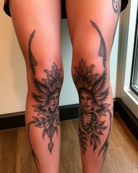 Tatuagens de coxa para estilo pessoal das senhoras