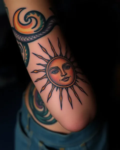 Tatuagens do Sol para Homens: Uma Escolha de Moda Audaz