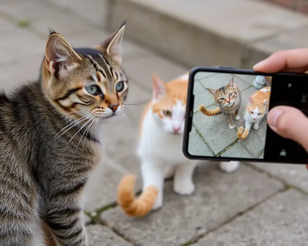 Tirando Fotos de Gatos para Diversão