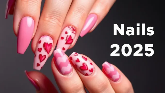 Valentim Nails 2025: Desenhos de Unhas Fofos e Simples para o Dia dos Namorados