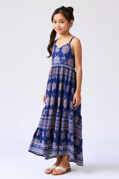 Vestido Maxi para Meninas para Eventos Casuais e Formais