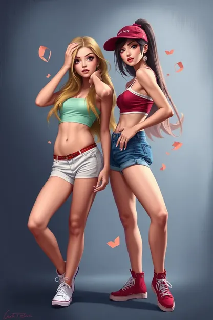 Wallpaper de Escritório de Garotas de Shorts Apertados