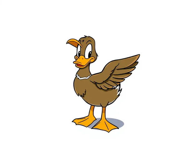 Ícone de Pato-Mallard Cartoon em Imagem PNG Limpinha